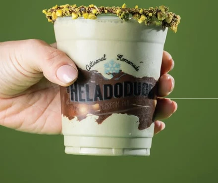 Pistacho en batida de HeladoDude